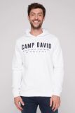 CAMP DAVID Basic Hoodie mit Logo Print - opticwhite | XXXL