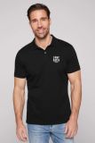 CAMP DAVID Basic Pikee-Polo mit Logo-Stickerei - black | M