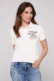 SOCCX Pikee-Polo mit Rücken-Artwork - ivory | S