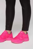 SOCCX Fashion Sneaker im tonigen Materialmix - neon pink | 37