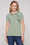 SOCCX Pikee-Polo mit Rücken-Artwork - muted aqua | XS