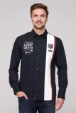 CAMP DAVID Langarmhemd mit Color-Blocking und Artworks - blue navy | S