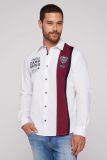 CAMP DAVID Langarmhemd mit Color-Blocking und Artworks - opticwhite | S