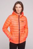 SOCCX Leichte Steppjacke mit Kapuze - neon orange | XXXL