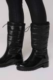 SOCCX Gefütteter Gummistiefel mit Steppschaft - black | 37
