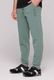 CAMP DAVID Trainingshose mit tonalen Pikee-Seitenstreifen - dark sage | M