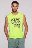 CAMP DAVID Sport-Shirt mit Rubber Prints - neon yellow | L