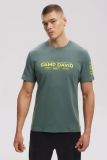 CAMP DAVID T-Shirt aus Interlock-Jersey mit Rubber Prints - dark sage | M