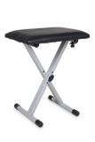 Keyboardsitzbank GEWA Metall KEBA-10 s silber, 41-51 cm höhenverstellbar,