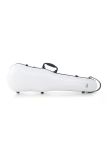 GEWA Etui/ Koffer Violine Polycarbonat Form 4/4 weiß, 1,8kg, Rucksackriemen