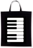 TRAGTASCHE TragetascheTasche Bag Baumwolle schwarz VW -T995 Motiv Tasten