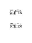 ATE Zubehörsatz, Feststellbremsbacken Nachstellmutter hinten rechts links 19mm für MG BMW ROVER SXS100000 34416851438 03.0137-9701.2