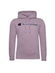 Hoodie aus Baumwollfleece mit gesticktem Logo-Schriftzug