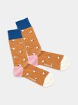 - Socken in Braun mit Tier Motiv/Muster