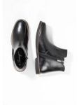 Sheego »Stiefelette« Stiefelette aus Leder, mit Stretcheinsatz