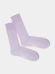 - Socken in Violett mit Uni Motiv/Muster