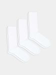 - Socken-Sets in Weiss mit Uni Motiv/Muster