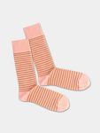 - Socken in Rosa mit Streifen Motiv/Muster