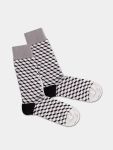 - Socken in Grau mit Dice Motiv/Muster