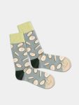 - Socken in Grün mit Essen Motiv/Muster