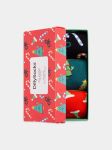- Socken-Geschenkbox in Bunt mit Weihnachten Motiv/Muster