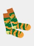 - Socken in Grün  mit Tier Motiv/Muster