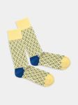 - Socken in Grün mit Streifen Motiv/Muster