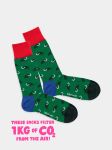 - Socken in Grün mit Tier Motiv/Muster