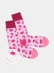 - Socken in Pink mit Schleifen Motiv/Muster