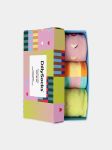 - Socken-Geschenkbox in Bunt mit Herz Karo Punkte Motiv/Muster