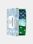 - Socken-Geschenkbox in Bunt mit Punkte Tier Motiv/Muster