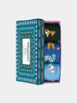 - Socken-Geschenkbox in Bunt mit Tier Motiv/Muster