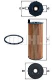 MAHLE ORIGINAL Ölfilter OX 196/1D Motorölfilter,Filter für Öl VW,AUDI,Touareg (7LA, 7L6, 7L7),Phaeton (3D1, 3D2, 3D3, 3D4, 3D6, 3D7, 3D8, 3D9)