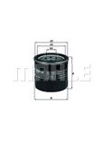 MAHLE ORIGINAL Ölfilter OC 195 Motorölfilter,Filter für Öl VW,AUDI,MERCEDES-BENZ,Golf VII Schrägheck (5G1, BQ1, BE1, BE2),Polo Schrägheck (6R1, 6C1)