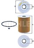 MAHLE ORIGINAL Ölfilter OX 380D Motorölfilter,Filter für Öl MERCEDES-BENZ,JEEP,CHRYSLER,E-Klasse Limousine (W211),C-Klasse Limousine (W203)