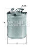 MAHLE ORIGINAL Kraftstofffilter KL 778 Leitungsfilter,Spritfilter VW,AUDI,SKODA,Polo Schrägheck (6R1, 6C1),POLO Van (6R),XL1 Coupe
