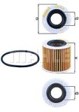 MAHLE ORIGINAL Ölfilter OX 416D1 Motorölfilter,Filter für Öl TOYOTA,LEXUS,LOTUS,Yaris Schrägheck (_P9_),AURIS (NRE15_, ZZE15_, ADE15_, ZRE15_, NDE15_)