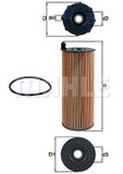 MAHLE ORIGINAL Ölfilter OX 196/1D1 Motorölfilter,Filter für Öl LAND ROVER,Range Rover Sport (L320),Range Rover III (L322)