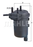 MAHLE ORIGINAL Kraftstofffilter KL 430 Leitungsfilter,Spritfilter RENAULT,NISSAN,SUZUKI,CLIO II (BB0/1/2_, CB0/1/2_),KANGOO (KC0/1_)