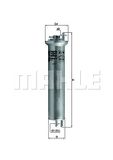 MAHLE ORIGINAL Kraftstofffilter KL 96 Leitungsfilter,Spritfilter BMW,ALPINA,5 Limousine (E39),5 Touring (E39),X5 (E53),7 (E38),B10 (E39)