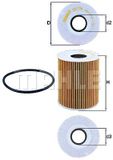 MAHLE ORIGINAL Ölfilter OX 776D Motorölfilter,Filter für Öl PEUGEOT,CITROËN,LAND ROVER,407 Coupe (6C_),C5 III Kombi (RW_),C5 III (RD_),C6 (TD_)