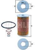 MAHLE ORIGINAL Ölfilter OX 47D Motorölfilter,Filter für Öl MERCEDES-BENZ,PUCH,GUELDNER,Stufenheck (W123),G-Klasse SUV (W460),W123 Coupe (C123)