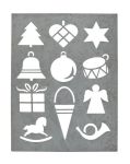 Ib Laursen Motivschablone »Laursen Zinktafel Weihnachten 4000-18 Schablone Metallschild Shabby«