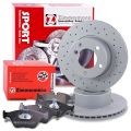 Zimmermann Sport-Bremsscheiben +Bremsbeläge vorne [Hersteller-Nr. 10697575] für BMW
