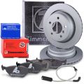 Zimmermann Bremsscheiben+Bremsbeläge+VWK Hinten [Hersteller-Nr. 10697712] für BMW
