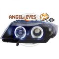 Scheinwerfer Angel Eyes klar/schwarz BMW 3er E90 05-08 Diederichs
