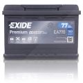Exide EA770 Premium Carbon Boost 77 Ah 760 A Seat: Ibiza IV Vw: Golf IV, Golf VI, Golf V, Golf VII EA770