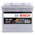 Bosch Starterbatterie S5 002 54AH 530A 12V Citroën: C1 II Nissan: Micra III Renault: Clio II, Twingo I Vw: Golf VI 0