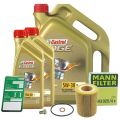 Mann Filter Ölfilter+Schraube+7 L Castrol 5W-30 C3 Bmw: Z3, X5, X3, 7, 5 DE01675 : 1552