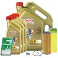 Mann Filter Ölfilter+Schraube+8 L Castrol 5W-30 C3 Bmw: X3, X1, 7, 5, 3 31476815 : HU72